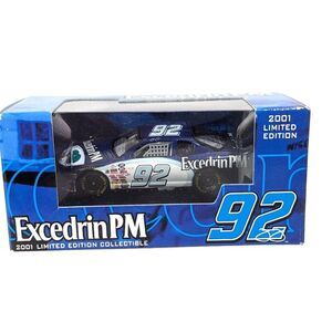 Racing Champions NASCAR Jimmy Johnson 2001 #92 Excedrin PM Diecast Car Blue NIP